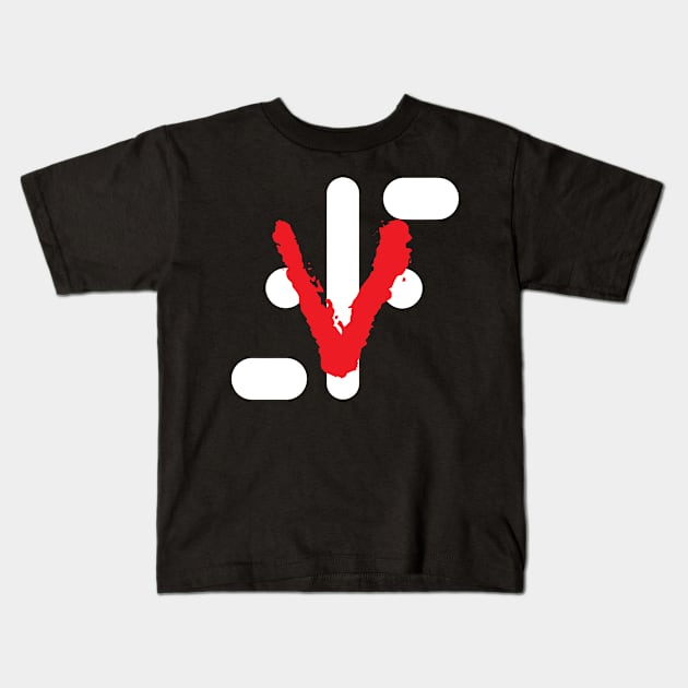 V Kids T-Shirt by horrorshirt